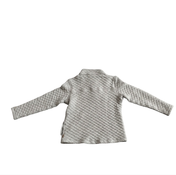 Avalanche Outdoor Supply Co Gray quarter Button quilted Pullover Sweater Girl M - Picture 2 of 15